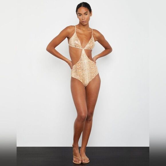 Onia | Rose One Piece in Python liquid suede - Picture 12 of 13